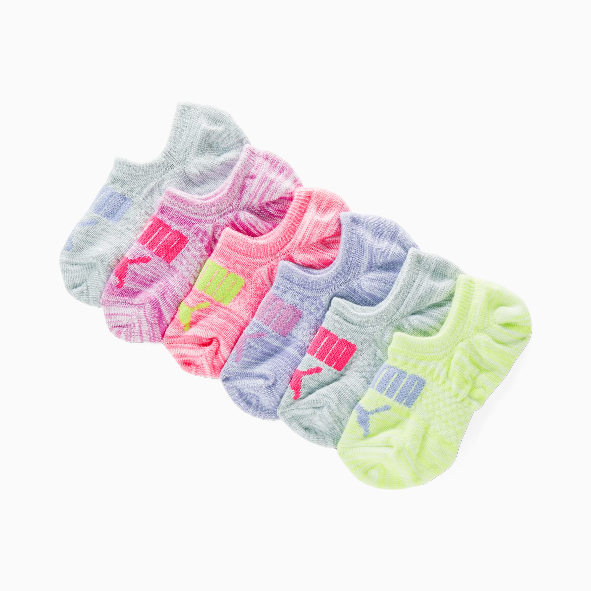 Girls Non Terry No Show Socks 6 Packs PUMA